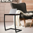 Steel Frame C-shaped Sofa Side End Table-Coffee by LJGDeals