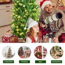 6 Feet PVC Hinged Pre-lit Artificial Fir Pencil Christmas Tree with 150 Lights by LJGDeals