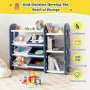 Kids Toy Storage Organizer with Bins and Multi-Layer Shelf for Bedroom Playroom by LJGDeals