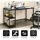 47 Inch Computer Desk Office Study Table Workstation Home with Adjustable Shelf Black by LJGDeals