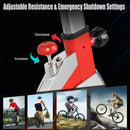 Stationary Silent Belt Adjustable Exercise Bike with Phone Holder and Electronic Display by LJGDeals