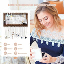 Wall Mounted Jewelry Rack with Removable Bracelet Rod by LJGDeals