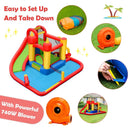 Inflatable Blow Up Water Slide Bounce House with 740 W Blower by LJGDeals