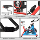 Exercise Bike with 30lbs Steel Flywheel by LJGDeals
