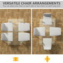 5 Pieces Dining Set with 4 PVC Leather Chairs by LJGDeals