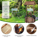 Outdoor Wooden Wishing Well Planter Bucket by LJGDeals
