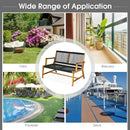 2-Person Acacia Wood Yard Bench for Balcony and Patio by LJGDeals