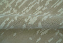 Custom Made Beige Modern Contemporary Hand Knotted Wool Area Rug