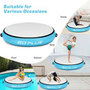 40 Inch Inflatable Round Gymnastic Mat with Electric Pump by LJGDeals