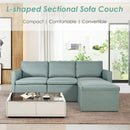 Convertible L-Shaped Sectional Sofa Couch with Reversible Chaise by LJGDeals