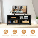 4-Cubby TV Stand for TV's up to 65 Inch with 3-Position Height Adjustable Shelf by LJGDeals