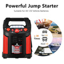 Jump Starter Air Compressor Power Bank Charger with LED Light and DC Outlet by LJGDeals