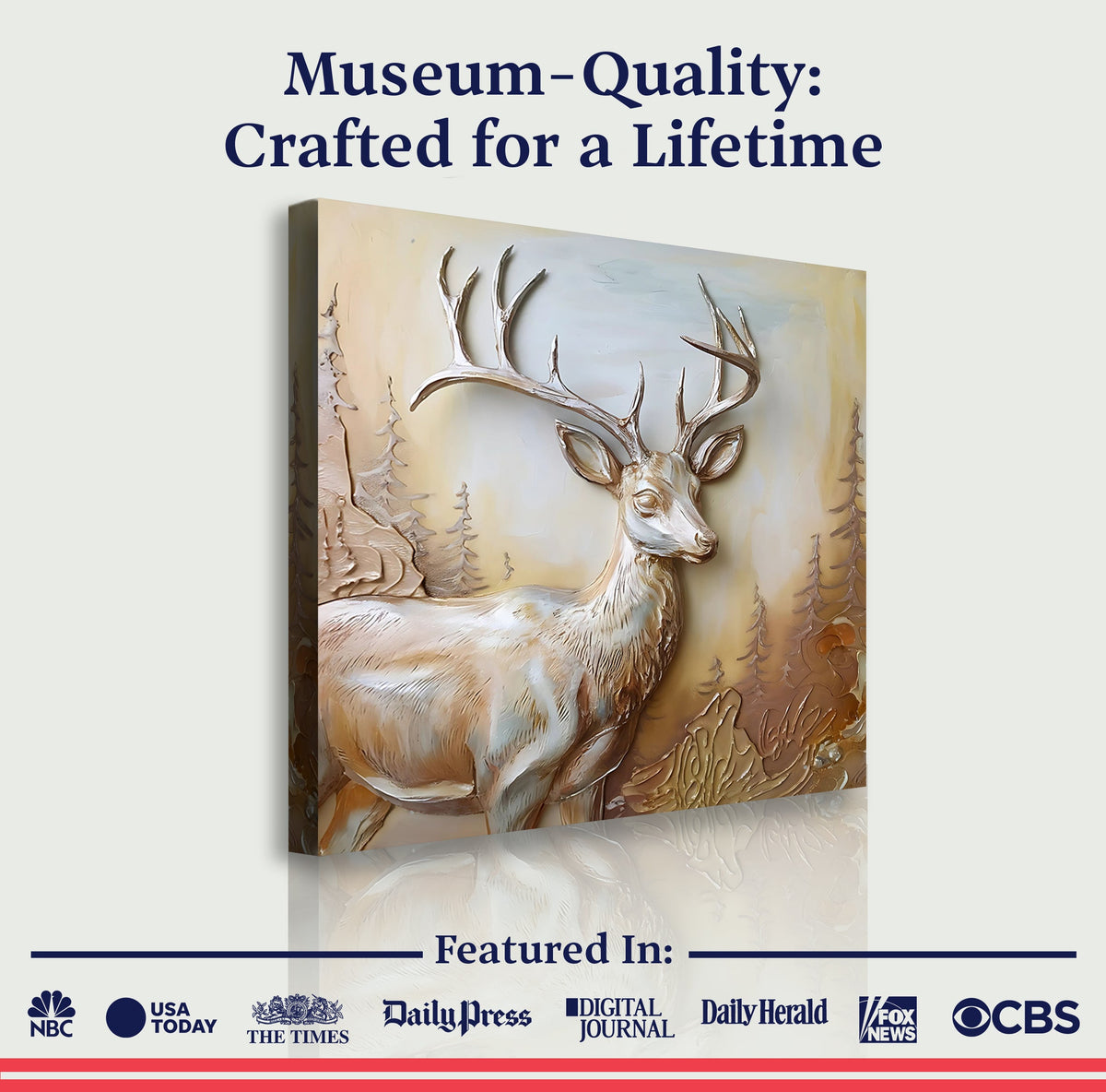 3D Deer Wall Art, photo 6 of 10