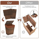 Foldable Handwoven Laundry Hamper with Removable Liner by DirectDeals