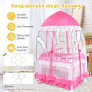 Portable Baby Playpen Crib Cradle with Carring Bag-Pink by LJGDeals