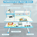 Adjustable Height Study Desk with Drawer and Tilted Desktop for School and Home by LJGDeals