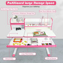Adjustable Height Study Desk with Drawer and Tilted Desktop for School and Home by LJGDeals
