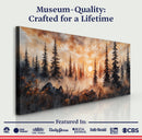 Rustic Forest Sunset Wall Art