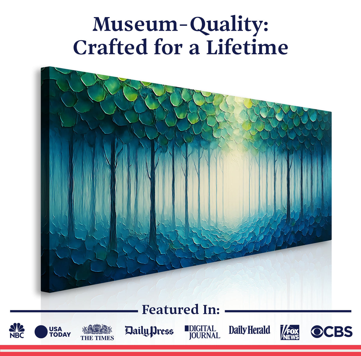 Forest Whispers Impasto Wall Art, photo 6 of 10