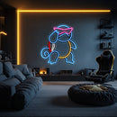 Squirtle Metal Neon Wall Art- LN0051