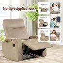Recliner Chair Single Sofa Lounger with Arm Storage and Cup Holder for Living Room by LJGDeals