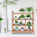 4 Tiers Multifunction Bamboo Storage Shoe Rack for Entryway Hallway by LJGDeals