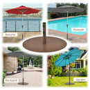 29.5 Inch Outdoor Steel Umbrella Base Stand for Backyard and Poolside by LJGDeals