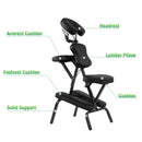 PU Leather Pad Travel Massage Chair with by LJGDeals