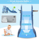 4-in-1 Foldable Baby Slide Toddler Climber Slide PlaySet with Ball