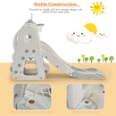 6 in 1 Toddler Slide and Swing Set with Ball Games