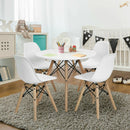 4 PCS Children Chair Set Medieval Style Dining Chairs with Wood Legs by LJGDeals