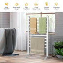 2-in-1 150W Freestanding and Wall-mounted Towel Warmer Drying Rack with Timer by LJGDeals