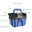 18V Wet Dry Vacuum 2.7 Gal 4 Peak HP Cordless Shop Vac 2.0 AH Battery-Blue by LJGDeals