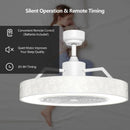 23 Inch Ceiling Fan with LED Light and Remote Control by LJGDeals