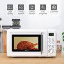 700W Retro Countertop Microwave Oven with 5 Micro Power and Auto Cooking Function by LJGDeals