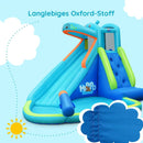 Inflatable Water Pool with Splash and Slide Without Blower by LJGDeals