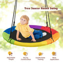 40-Inch Flying Saucer Tree Swing Outdoor Play Set with Easy Installation Process for Kids by LJGDeals
