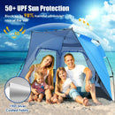 3-4 Person Easy Pop Up Beach Tent UPF 50+ Portable Sun Shelter by LJGDeals