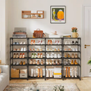 Multi Layers - Shoe Rack Organizer Column Storage Shelf Entryway w/ Hooks by 2Dropme