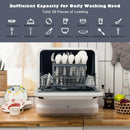 Portable Countertop Dishwasher Air Drying 5 Programs with 7.5L Water Tank by LJGDeals