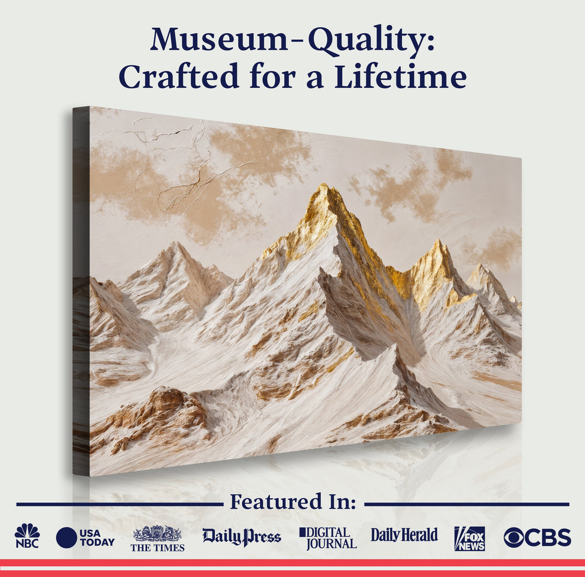 Golden Peaks Wall Art, photo 6 of 10
