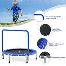 36 Inch Kids Trampoline Mini Rebounder with Full Covered Handrail by LJGDeals