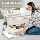 Portable Baby Bedside Sleeper with Adjustable Heights and Angle by LJGDeals