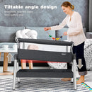 Portable Baby Bedside Sleeper with Adjustable Heights and Angle by DirectDeals