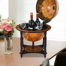 23 Inch Globe Wine Bar Stand for Dining Room and Living Room-Coffee by LJGDeals