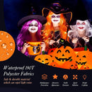 Halloween 7.5 Feet Inflatable Pumpkin Combo with Witch Black Cat by LJGDeals