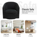 Assembly Accent Chair with 360-Degree Swivel Metal Base for Living Room by LJGDeals