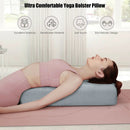 Yoga Bolster Pillow with Washable Cover and Carry Handle by LJGDeals
