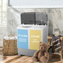 2-in-1 Portable 22lbs Capacity Washing Machine with Timer Control by LJGDeals