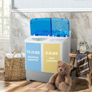 2-in-1 Portable 22lbs Capacity Washing Machine with Timer Control by LJGDeals